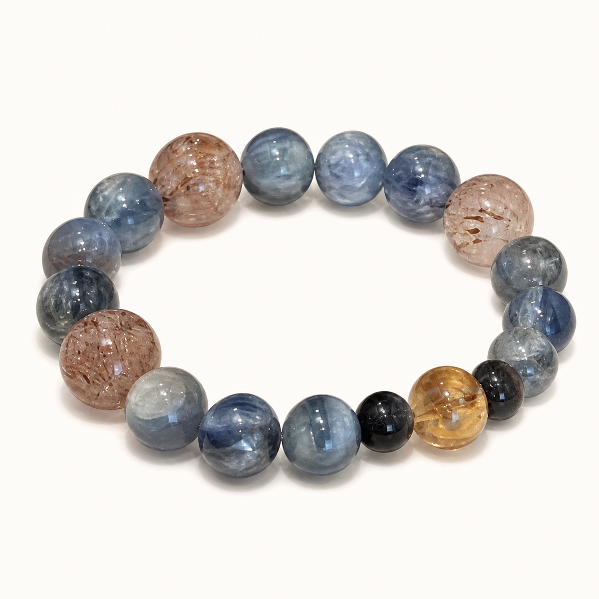 XCENCORE Midnight Constellation Collar + Owner Bracelet Set — approved v002 coordinating owner bracelet on warm white