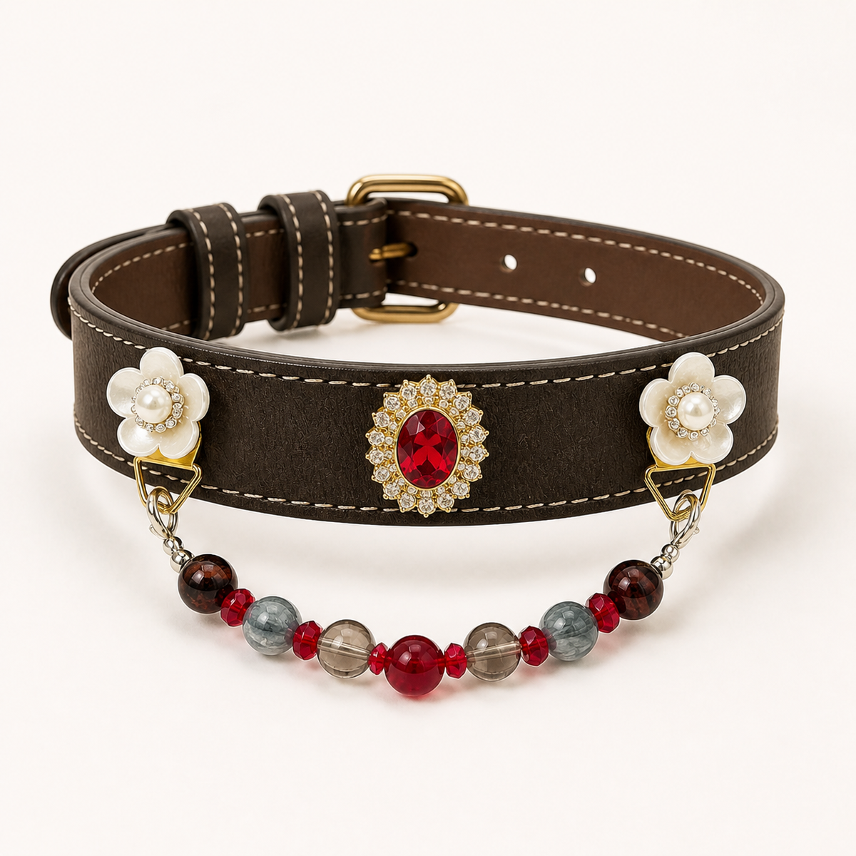 XCENCORE Ember Mosaic Crystal Pet Collar confirmed 2026-08-27 main three-quarter view