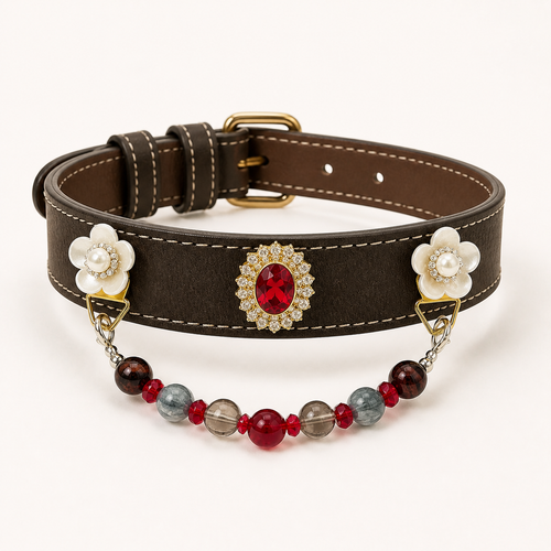 XCENCORE Ember Mosaic Crystal Pet Collar confirmed 2026-08-27 main three-quarter view