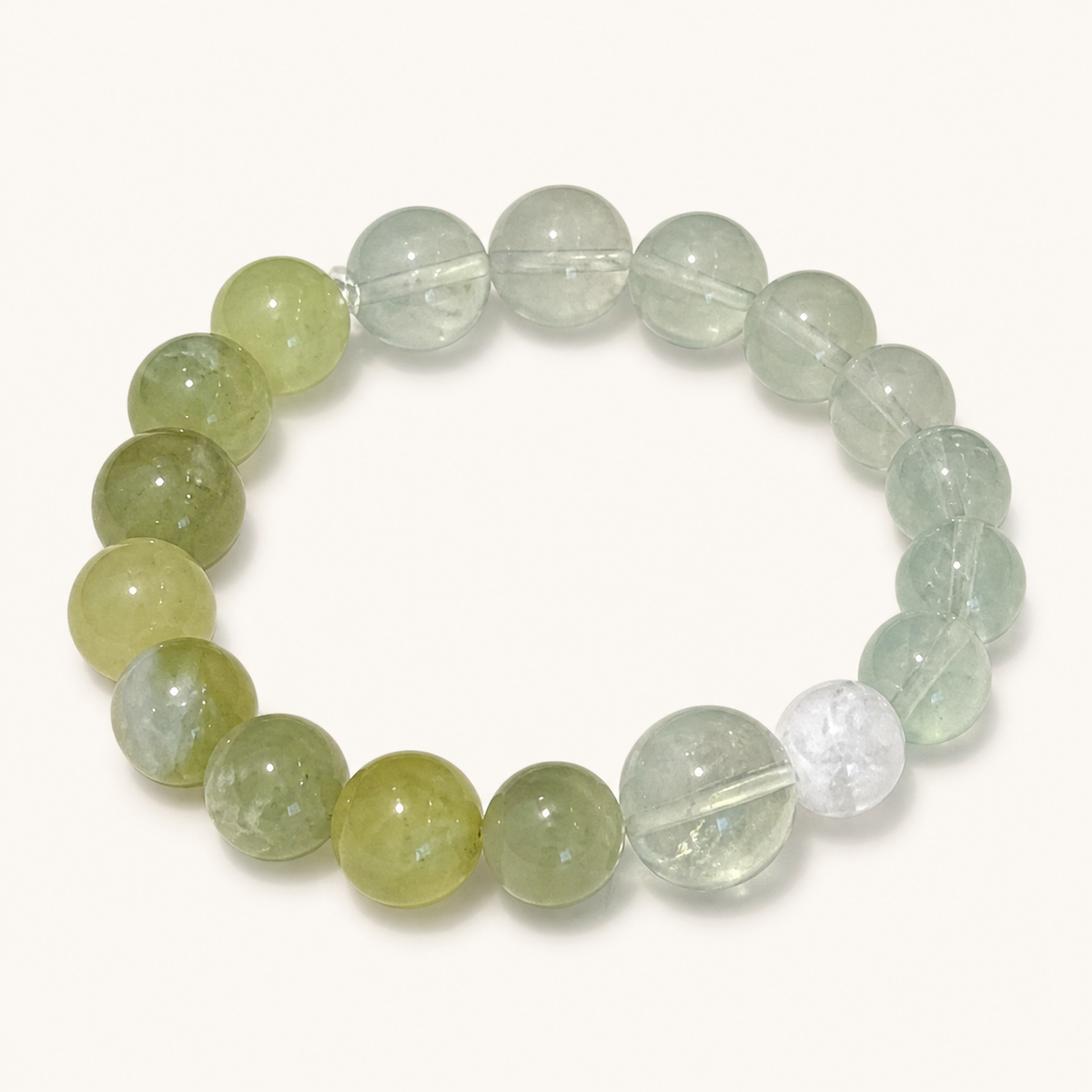 XCENCORE Verdant Snow Collar + Owner Bracelet Set — approved v002 coordinating owner bracelet on warm white